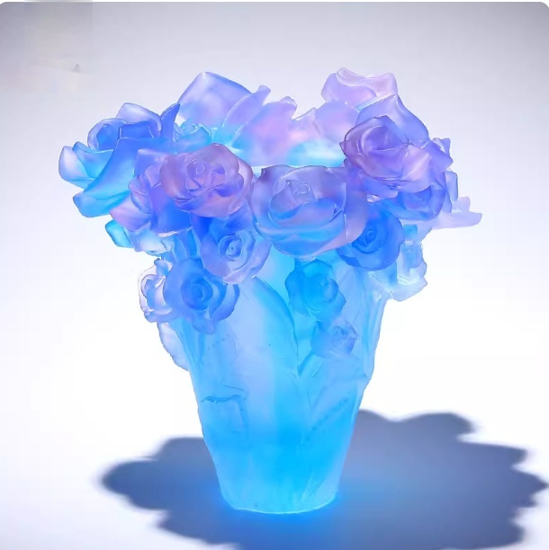 208c884c-908e-48e0-a38d-790808dccbf0.jpeg Light-luxury Rose Vase For Living Roomsartistic Floral Arrangement Decor - Image 1