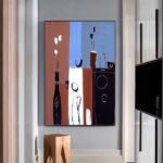 Handmade Oil Painting Canvas Wall Art Decoration Retro Abstract For Home Room Decor Rolled Frameless Unstretched Painting - Image 6