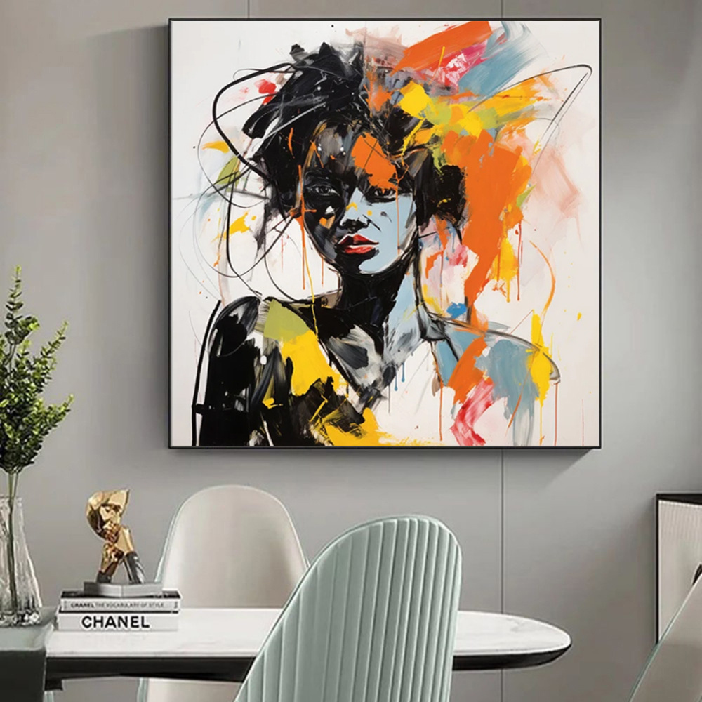 6eb91427-2967-4378-909d-16203f045bc8.jpg Modern Graffiti Aesthetic Wall Art Banksy Portrait Hand Painted Oil Painting On Canvas Vintage Room Home Bar Cafe Decor Kawaii Room Decor - Image 1