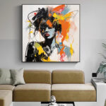 Modern Graffiti Aesthetic Wall Art Banksy Portrait Hand Painted Oil Painting On Canvas Vintage Room Home Bar Cafe Decor Kawaii Room Decor - Image 4